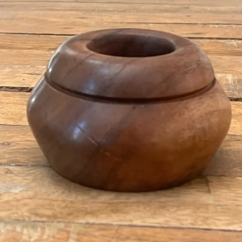 Handcrafted Wooden Candlestick or Tealight Holder 3.5